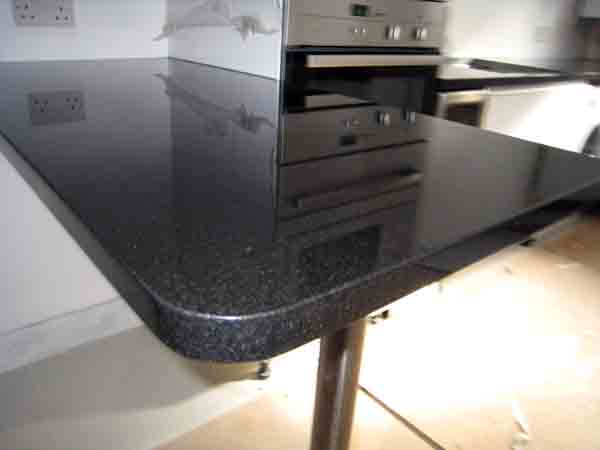 Black Granite Kitchen Worktops in Highgate