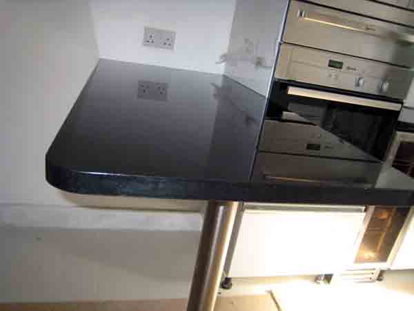 Black Granite Kitchen Worktops in Highgate