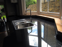 Black Granite Kitchen Worktops in Nunhead