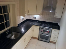 Black Granite Kitchen Worktops - St. Johns Wood