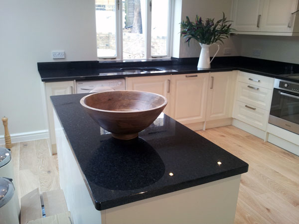 Black Pearl Granite Kitchen Worktops - Battersea