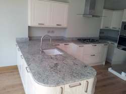 Kashmir White Granite Kitchen Worktops - West Ealing