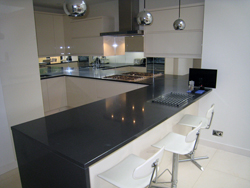 Ascot - Silestone Carbono Quartz Kitchen Worktops